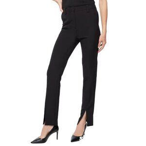 Chico's Black Label Slit Pants, Size 8, Black NWT